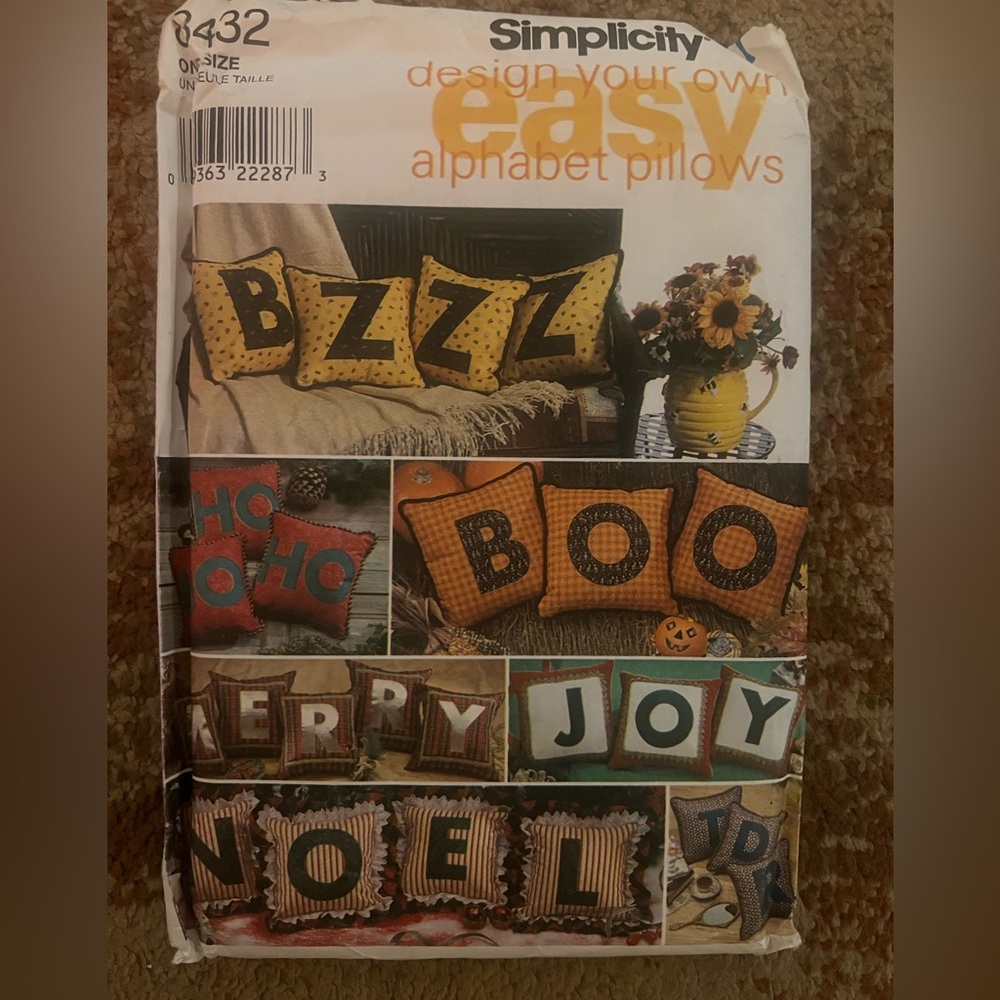 Vintage simplicity craft pattern 8432